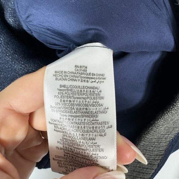 BCBGMaxazaria Denim Varsity Jacket Size XS - Picture 6 of 8